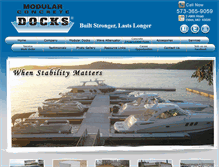 Tablet Screenshot of modulardocks.com